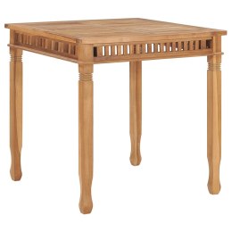 Stół ogrodowy, 80x80x80 cm, lite drewno tekowe
