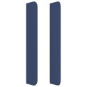 Zagłówek uszak, niebieski, 147x16x118/128 cm, tkanina