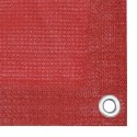 Parawan balkonowy, czerwony, 75x500 cm, HDPE