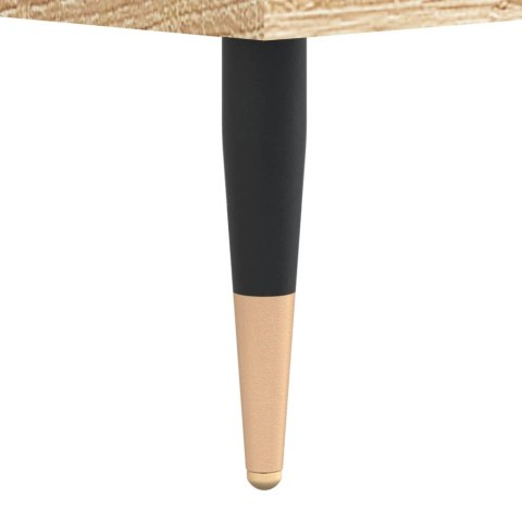 Stolik boczny, dąb sonoma, 50x46x50 cm, materiał drewnopochodny