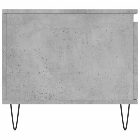 Stolik kawowy, szarość betonu, 100x50x45 cm
