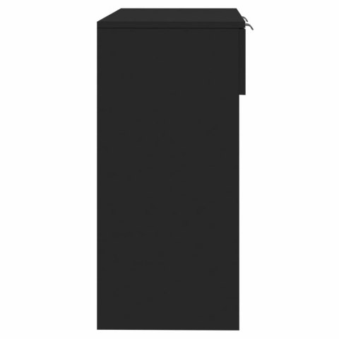 Stolik konsolowy, czarny, 90x36x75 cm, materiał drewnopochodny