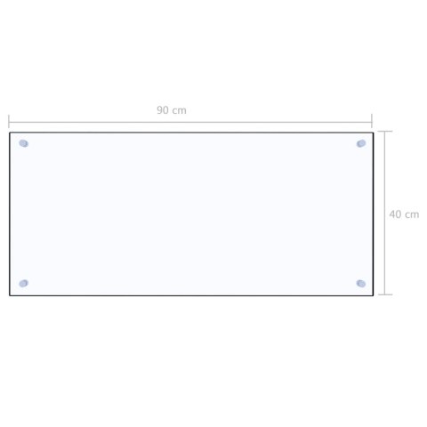 Panel ochronny do kuchni, przezroczysty, 90x40 cm, szkło