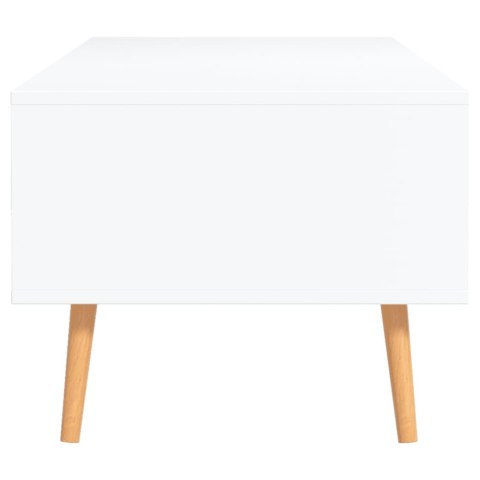 Stolik kawowy, biały, 100x49,5x43 cm, płyta wiórowa