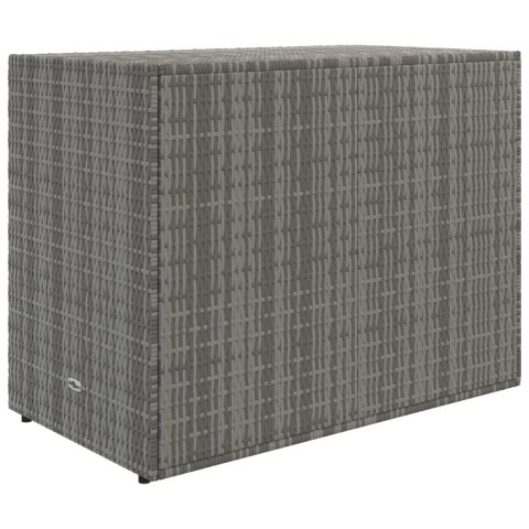 Szafka ogrodowa, szara, 100x55,5x80 cm, rattan PE