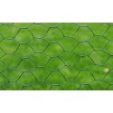 Ogrodzenie z siatki, galwanizowane, PVC, 25x0,5 m, zielone