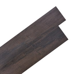 Samoprzylepne panele podłogowe, PVC, 2,51 m², 2 mm, ciemny brąz