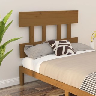 Wezgłowie łóżka, miodowy brąz, 93,5x3x81cm, lite drewno sosnowe
