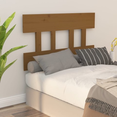 Wezgłowie łóżka, miodowy brąz, 93,5x3x81cm, lite drewno sosnowe