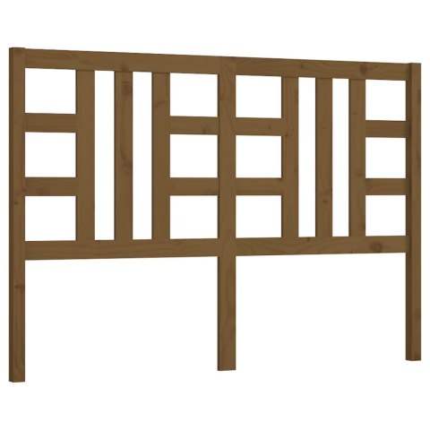 Wezgłowie łóżka, miodowy brąz, 146x4x100cm, lite drewno sosnowe