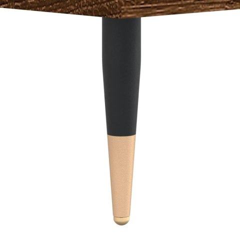 Stolik kawowy, brązowy dąb, 60x50x40 cm materiał drewnopochodny