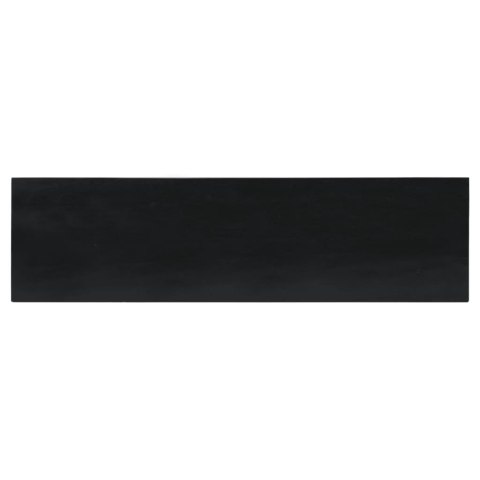 Stolik konsolowy, czarny, 110x30x75 cm, lite drewno mahoniowe