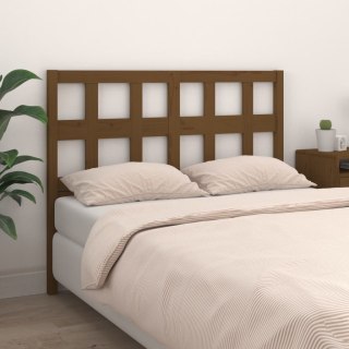 Wezgłowie łóżka, miodowy brąz, 125,5x4x100 cm, drewno sosnowe