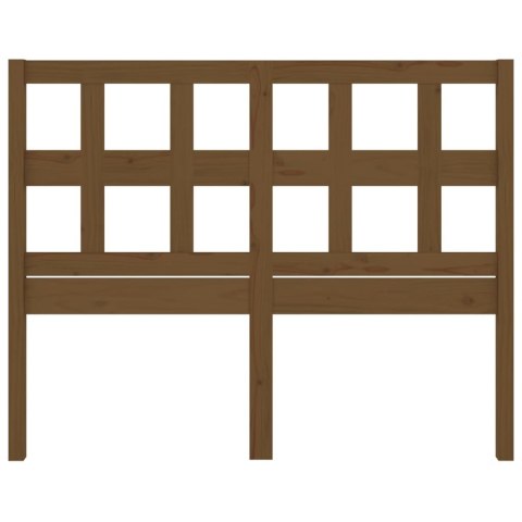Wezgłowie łóżka, miodowy brąz, 125,5x4x100 cm, drewno sosnowe