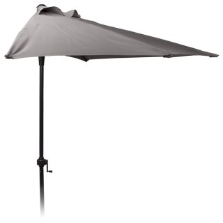 ProGarden Półokrągły parasol 250 cm, ciemnoszary