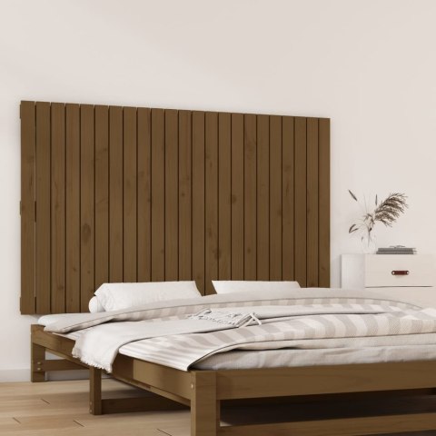 Wezgłowie łóżka, miodowy brąz, 147x3x90 cm, lite drewno sosnowe