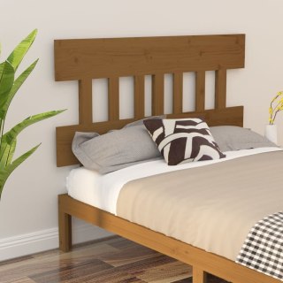 Wezgłowie łóżka, miodowy brąz, 203,5x3x81 cm, drewno sosnowe