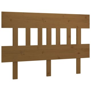 Wezgłowie łóżka, miodowy brąz, 203,5x3x81 cm, drewno sosnowe