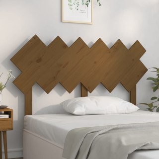 Wezgłowie łóżka, miodowy brąz, 132x3x81 cm, lite drewno sosnowe