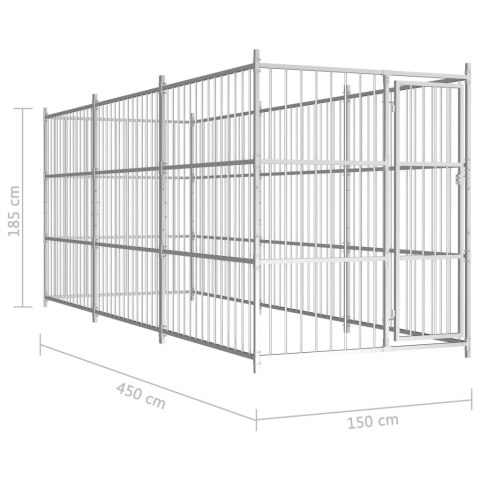 Kojec dla psa, 450 x 150 x 185 cm