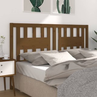 Wezgłowie łóżka, miodowy brąz, 186x4x100cm, lite drewno sosnowe