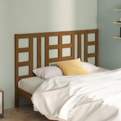Wezgłowie łóżka, miodowy brąz, 156x4x100 cm, drewno sosnowe