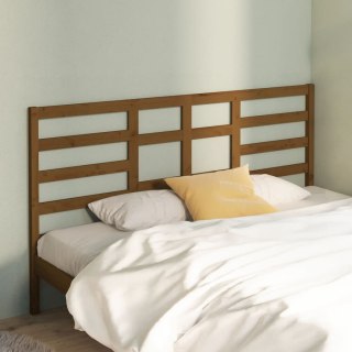 Wezgłowie łóżka, miodowy brąz,186x4x104 cm, lite drewno sosnowe