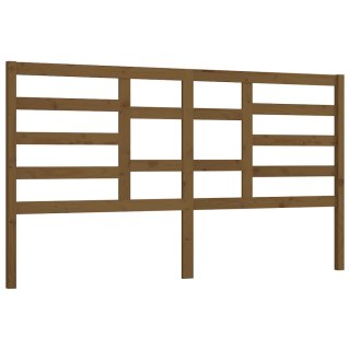 Wezgłowie łóżka, miodowy brąz,186x4x104 cm, lite drewno sosnowe