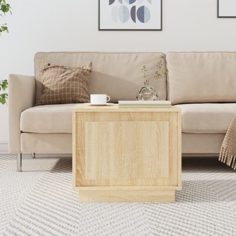Stolik kawowy, dąb sonoma, 51x50x44 cm, materiał drewnopochodny