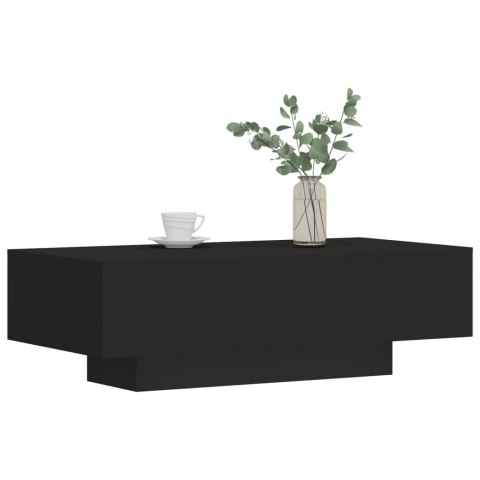 Stolik kawowy, czarny, 100x49,5x31 cm, materiał drewnopochodny