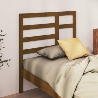 Wezgłowie łóżka, miodowy brąz, 81x4x104 cm, lite drewno sosnowe
