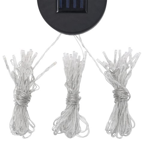 Altana ze sznurem lampek LED, 300x300 cm, kremowa, aluminium