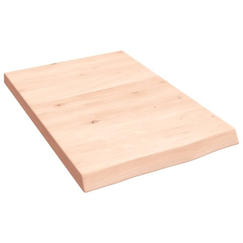 Półka, 40x60x(2-4) cm, surowe lite drewno dębowe