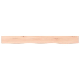 Półka, 100x10x6 cm, surowe lite drewno dębowe