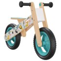 Rowerek biegowy dla dzieci, niebieski z nadrukiem