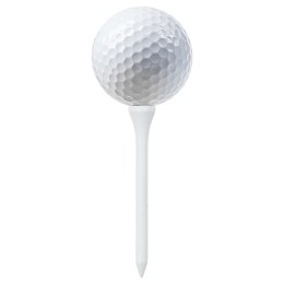 Kołki tee do golfa, 1000 szt., białe, 70 mm, bambusowe