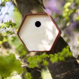 Capi Budka dla ptaków Hive 1, 19x23x20 cm, okrągły otwór, brązowa