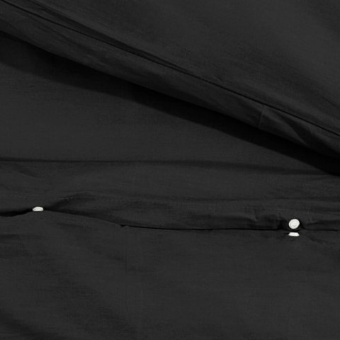 Zestaw pościeli, czarny, 260x240 cm, lekka mikrofibra