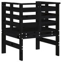 Krzesła ogrodowe, 2 szt., czarne, 61,5x53x71 cm, drewno sosnowe