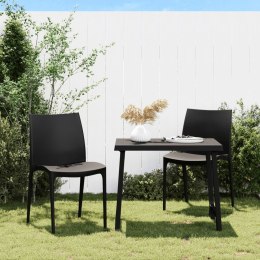 Krzesła ogrodowe, 2 szt, antracytowe, 50x46x80 cm, polipropylen