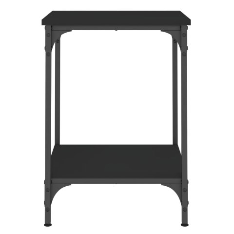 Stolik kawowy, czarny, 40x40x55 cm, materiał drewnopochodny
