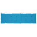 Poduszka na leżak, niebieska, (75+105)x50x3 cm