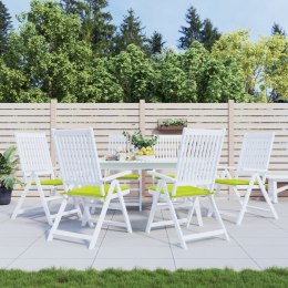 Poduszki na krzesła ogrodowe, 6 szt., jasnozielone, 50x50x3 cm