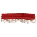 Poduszki na sofę z palet, 7 szt., czerwone