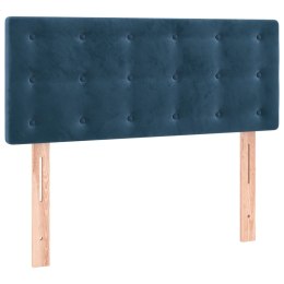 Zagłówek do łóżka, ciemnoniebieski, 80x5x78/88 cm, aksamit