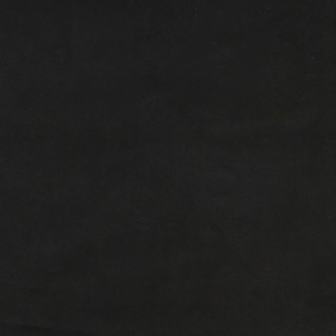 Zagłówek do łóżka, czarny, 90x5x78/88 cm, aksamit
