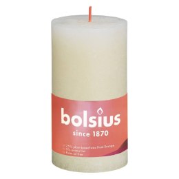 Bolsius Rustykalne świece pieńkowe Shine, 4 szt., 130x68 mm, perłowe