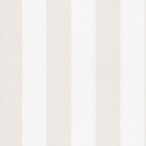 Topchic Tapeta Stripes, beżowe i białe pasy