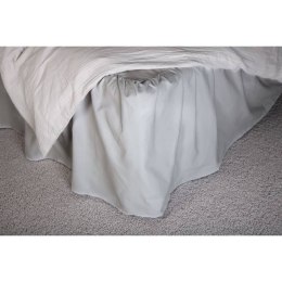 Venture Home Falbana do łóżka Pixy, 200x180 cm, bawełniana, jasnoszara