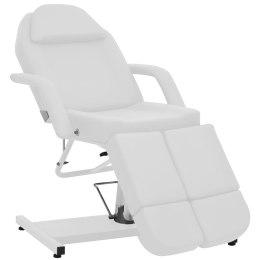 Fotel do zabiegów kosmetycznych, ekoskóra, biały, 180x62x78 cm